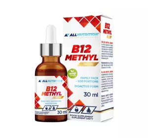 ALLNUTRITION B12 METHYL SUPLEMENT DIETY W KROPELKACH 30ML