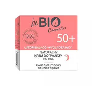 BEBIO NATURALNY UJĘDRNIAJĄCO-WYGŁADZAJĄCY KREM DO TWARZY NA NOC 50+ 50ML