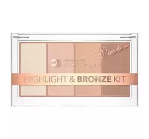 BELL HYPOALLERGENIC HIGHLIGHT&BRONZE KIT ZESTAW ROZŚWIETLACZY I BRONZERA 20G