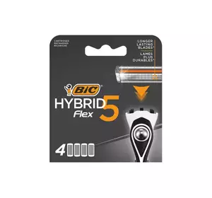 BIC HYBRID FLEX5 WYMIENNE WKŁADY DO MASZYNKI DO GOLENIA 4 SZTUKI