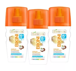 BIELENDA BIKINI MGIEŁKA DO OPALANIA SPF15 3 x 150ML