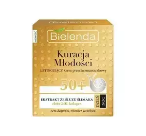 BIELENDA KURACJA MŁODOŚCI LIFTINGUJĄCY KREM PRZECIWZMARSZCZKOWY 50+ 50ML