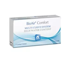 BIOAIR COMFORT 1 MONTH SOCZEWKI KONTAKTOWE 3 SZTUKI