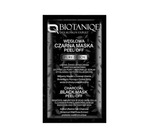 BIOTANIQE PURE DETOX WĘGLOWA CZARNA MASKA PEEL - OFF 8ML