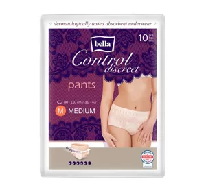 Bella Control Discreet pieluchomajtki rozmiar M 10 sztuk