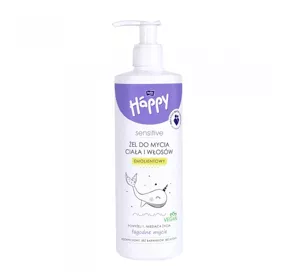 Bella Happy Sensitive emolientowy żel do mycia ciała i włosów dla dzieci 400ml