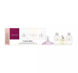 CALVIN KLEIN DELUXE FRAGRANCE TRAVEL COLLECTION FOR WOMEN ZESTAW PERFUM