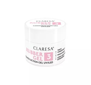 CLARESA RUBBER GEL ŻEL BUDUJĄCY UV/LED 3 12G