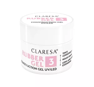 CLARESA RUBBER GEL ŻEL BUDUJĄCY UV/LED 3 45