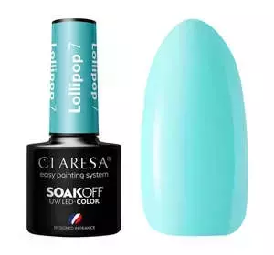 CLARESA SOAK OFF LAKIER HYBRYDOWY LOLLIPOP 7 5ML