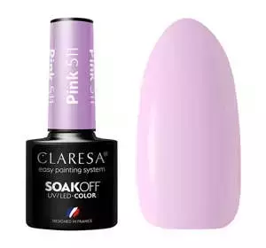 CLARESA SOAK OFF LAKIER HYBRYDOWY PINK 511 5ML