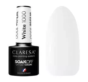 CLARESA SOAK OFF LAKIER HYBRYDOWY WHITE 1000 5ML