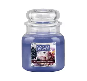 COUNTRY CANDLE ŚWIECA ZAPACHOWA ŚREDNI SŁOIK BLUEBERRY CREAM POP 453G