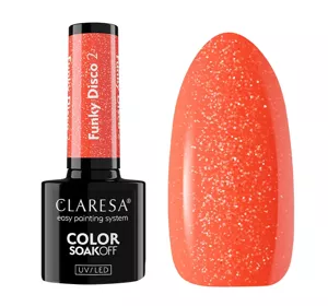 Claresa Soak Off lakier hybrydowy Funky Disco 2 5g