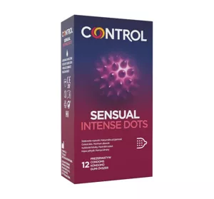 Control Sensual Intense Dots prezerwatywy z wypustkami o stożkowatym zakończeniu 12szt