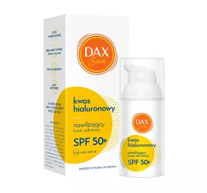 DAX SUN NAWILŻAJĄCY KREM OCHRONNY SPF50+ KWAS HIALURONOWY 30ML