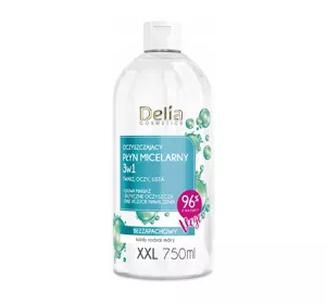 DELIA OCZYSZCZAJĄCY PŁYN MICELARNY 3W1 750ML