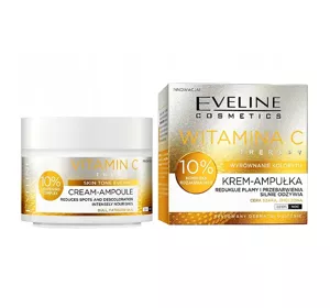 EVELINE CREAM-AMPOULE THERAPY KREM-AMPUŁKA DO TWARZY Z WITAMINĄ C DO SKÓRY MATOWEJ 50ML