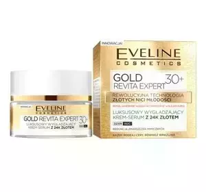 EVELINE GOLD REVITA KREM SERUM WYGŁADZAJĄCY 30+