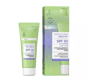 EVELINE NAWILŻAJĄCY KREM SPF50 Z FILTRAMI UVA I UVB 30ML