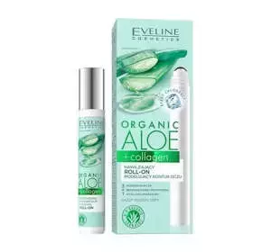 EVELINE ORGANIC ALOE + COLLAGEN NAWILŻAJĄCY ROLL-ON MODELUJĄCY KONTUR OCZU 15ML