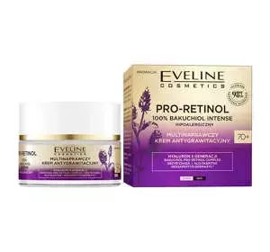 EVELINE PRO-RETINOL 100% BAKUCHIOL MULTINAPRAWCZY KREM ANTYGRAWITACYJNY 70+ 50ML