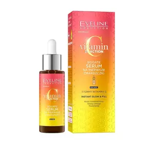 EVELINE VITAMIN C 3X ACTION BOGATE SERUM NA PIERWSZE ZMARSZCZKI 30ML