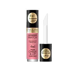 EVELINE WONDER MATCH CHEEK & LIP RÓŻ I POMADKA W PŁYNIE 03 4,5ML