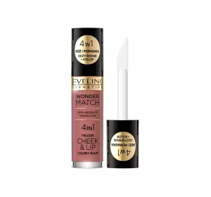 EVELINE WONDER MATCH CHEEK & LIP RÓŻ I POMADKA W PŁYNIE 05 4,5ML