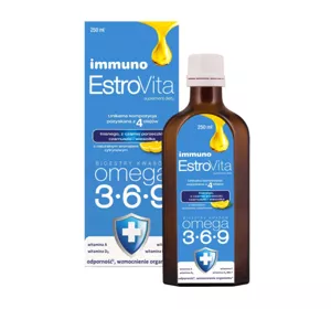 EstroVita Immuno Omega 3-6-9 suplement diety z naturalnym aromatem cytrynowym 250ml