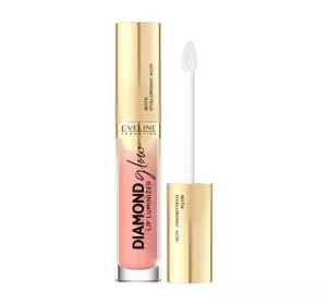 Eveline Diamond Glow Lip Luminizer błyszczyk do ust z kwasem hialuronowym 13 Peach Fuzz 4,5ml