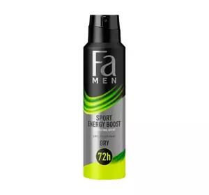 FA MEN SPORT ENERGY BOOST ANTYPERSPIRANT W SPRAYU DLA MĘŻCZYZN 150ML