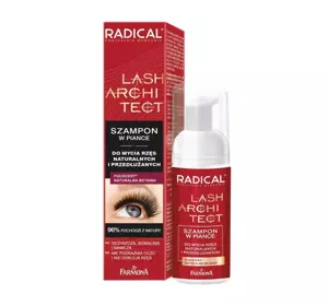 FARMONA RADICAL LASH ARCHITECT SZAMPON W PIANCE DO MYCIA RZĘS NATURALNYCH I PRZEDŁUŻONYCH 50ML