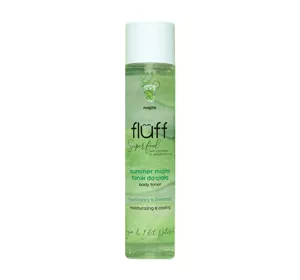 FLUFF SUPERFOOD SUMMER MOJITO BODY TONER NAWILŻAJĄCO-CHŁODZĄCY TONIK DO CIAŁA 200ML