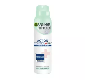 GARNIER MINERAL ACTION CONTROL+ 96H ANTYPERSPIRANT W SPRAYU DLA KOBIET 150ML