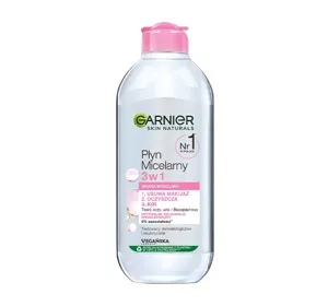 GARNIER PŁYN MICELARNY 3 W 1 SKÓRA WRAŻLIWA 400ML