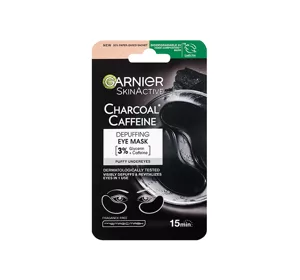 GARNIER SKIN NATURALS CHARCOAL CAFFEINE PŁATKI POD OCZY 5G