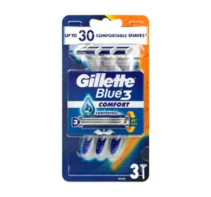 GILLETTE BLUE 3 COMFORT MASZYNKA JEDNORAZOWA 3 SZTUKI