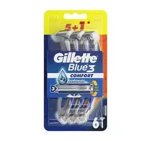 GILLETTE BLUE 3 COMFORT MASZYNKA JEDNORAZOWA 6 SZTUK