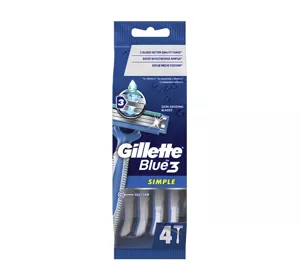 GILLETTE BLUE 3 SIMPLE MASZYNKA JEDNORAZOWA 4 SZTUKI