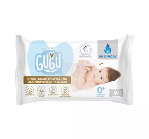 Gugu Love & Care 99% Wody chusteczki nawilżane 60 sztuk