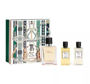 HERMES TERRE D'HERMES WODA TOALETOWA 50ML + ŻEL POD PRYSZNIC 40ML + BALSAM PO GOLENIU 40ML