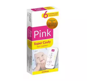 HYDREX SUPER CZUŁY TEST CIĄŻOWY PŁYTKOWY HCG PINK 1 SZTUKA