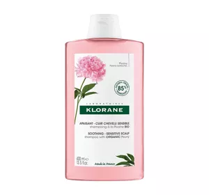 Klorane Organiczna Piwonia szampon do włosów i wrażliwej skóry głowy 400ml