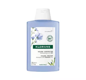 Klorane Organiczny Len szampon do włosów cienkich 200ml