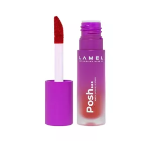 LAMEL COSMETICS POSH MATTE LIQUID LIP STAIN POMADKA DO UST 406 RUBY RED 4ML