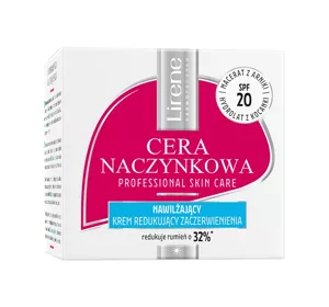 LIRENE CERA NACZYNKOWA NAWILŻAJĄCY KREM REDUKUJĄCY ZACZERWIENIENIA DZIEŃ SPF20 50ML