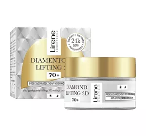 LIRENE DERMOPROGRAM DIAMENTOWY LIFTING 3D KREM ODBUDOWUJĄCY 70+ 50ML