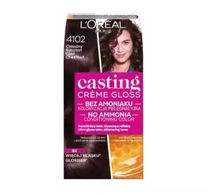 LOREAL CASTING CREME GLOSS FARBA DO WŁOSÓW 4102 CHŁODNY KASZTAN