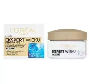 LOREAL EKSPERT WIEKU PRZECIWZMARSZCZKOWY KREM WYGŁADZAJĄCY NA DZIEŃ 40+ 50ML